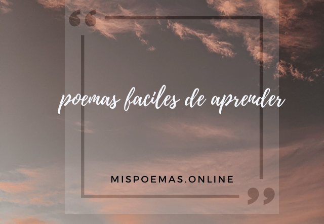 poemas faciles de aprender