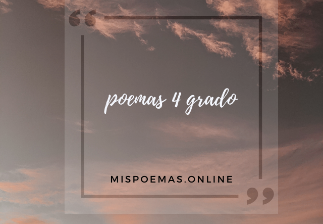 poemas 4 grado