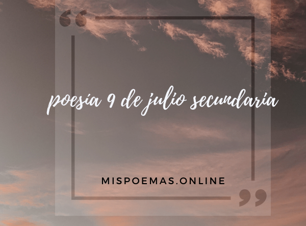 poesía 9 de julio secundaria